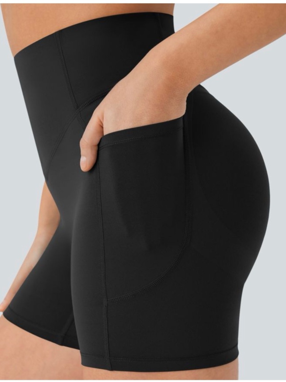Halara UltraSculpt High Waisted Scrunch Butt Lifting Tummy Control 3” size XS - Picture 5 of 6